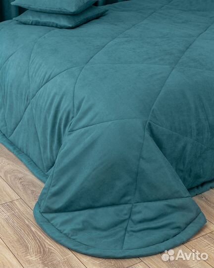 Покрывало Эдем синяя птица на кровать