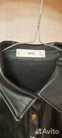 Кожаное платье mango