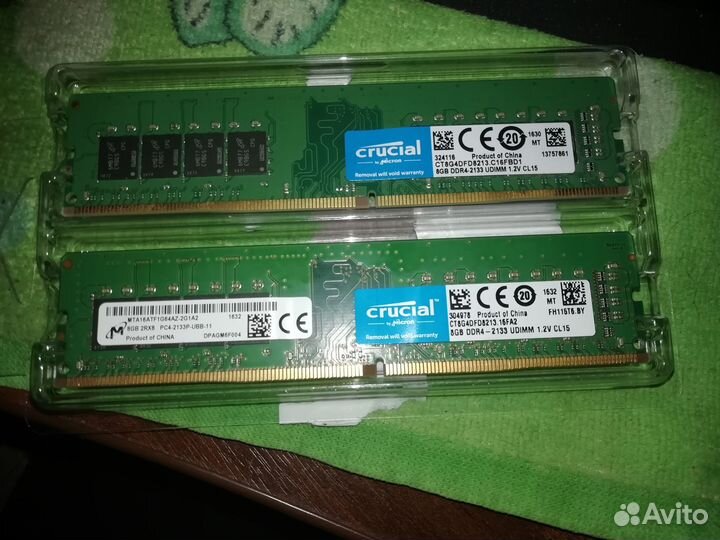 Оперативная память ddr4 8 gb 2133 mhz Crucial