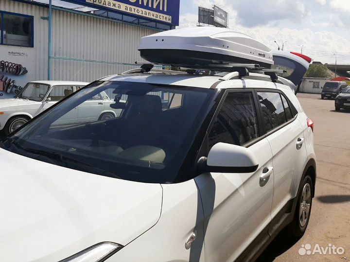 Автобокс MaxBox PRO 460 белый глянец на Creta