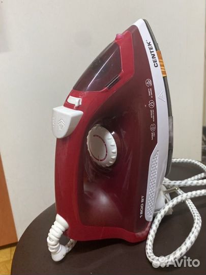 Утюг centek CT-2347, красный, мощность 1800вт