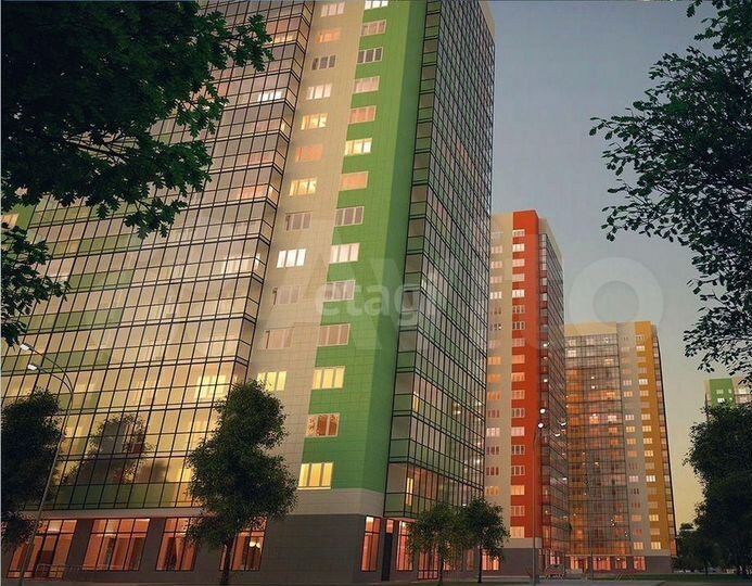 Квартира-студия, 33,9 м², 2/19 эт.