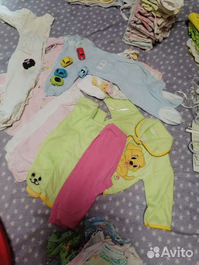 Детские вещи 0-3 мес