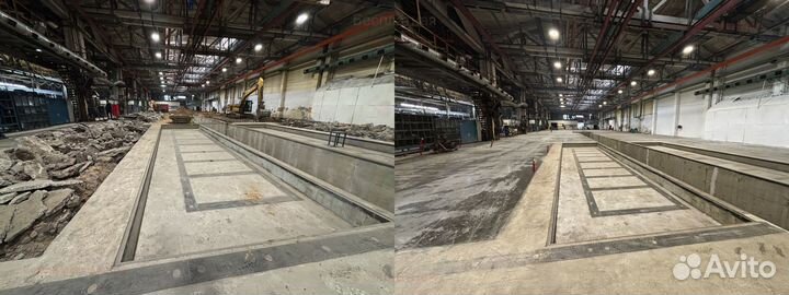 Бетонная стяжка с топпингом