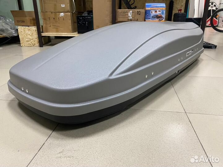 Автобокс на 520 л серый матовый