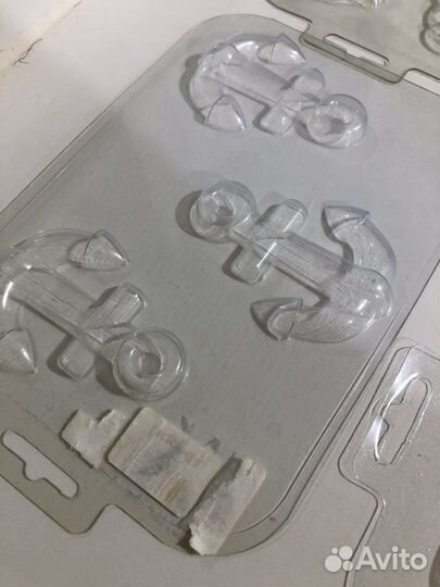 10шт Пластиковые формы для шоколада и мыла