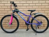 Велосипед скоростной женский 26 колёса, фиолет