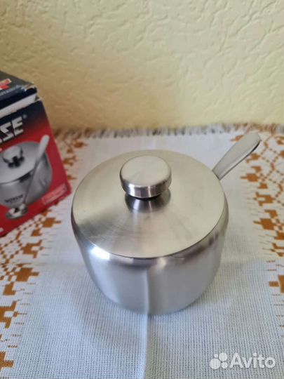 Сахарница новая Vitesse с ложкой