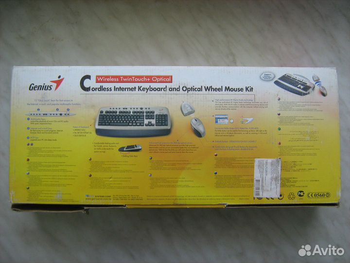 Genius беспроводные клавиатура + мышь, винтаж PS/2