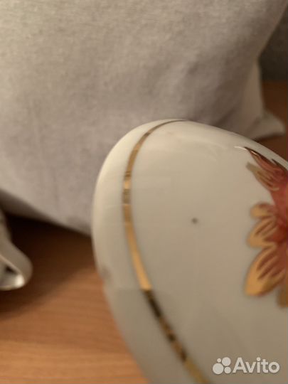 Сахарница фарфоровая дфз (Вербилки) СССР винтаж