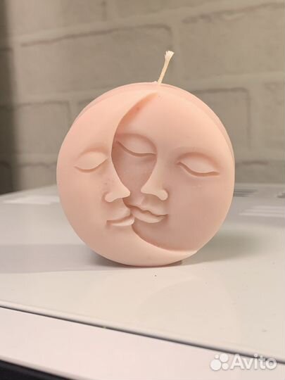 Соевые свечи ручной работы месяц и луна