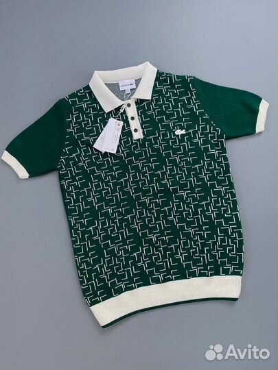 Поло мужское lacoste зеленое