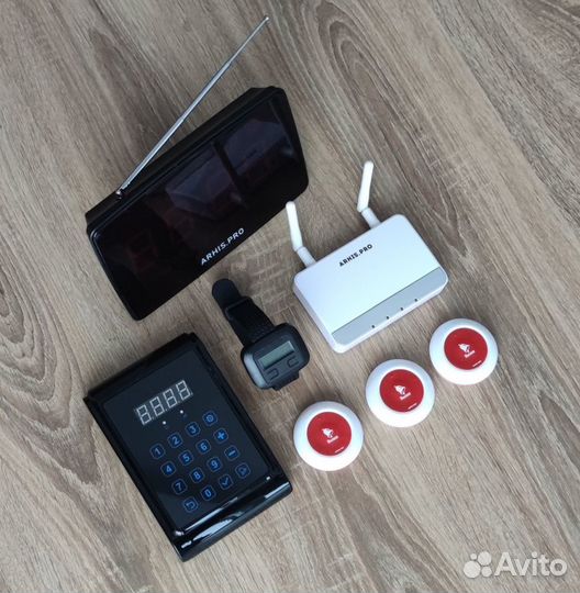 Кнопка вызова администратора, персонала с часами