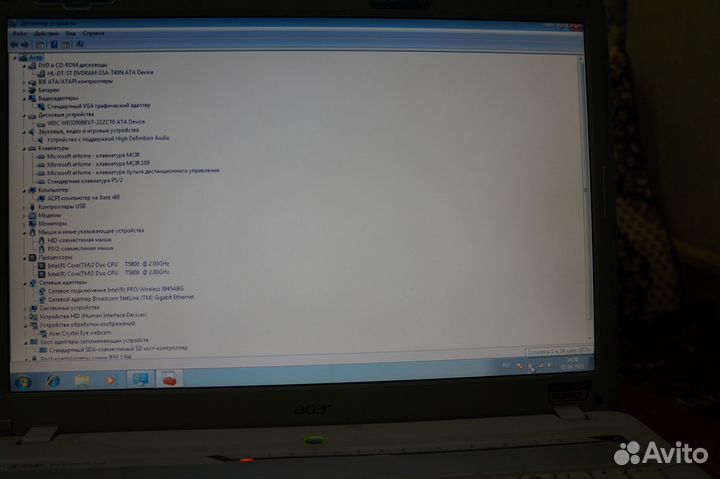 Ноутбук Acer aspire 7720G