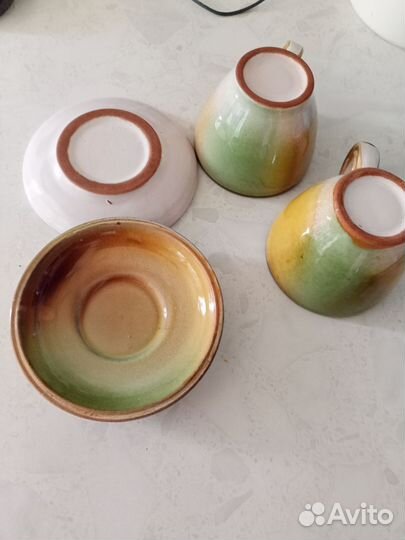 Чайная пара СССР ручная роспись