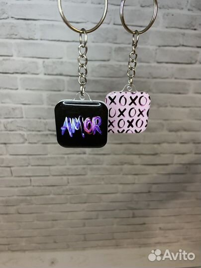 Брелки из 3D стикеров из эпоксидной смолы