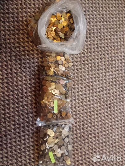 5, 10, 50 копеек 9 кг