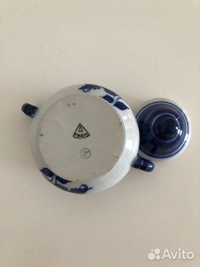 Сахарница Гжель