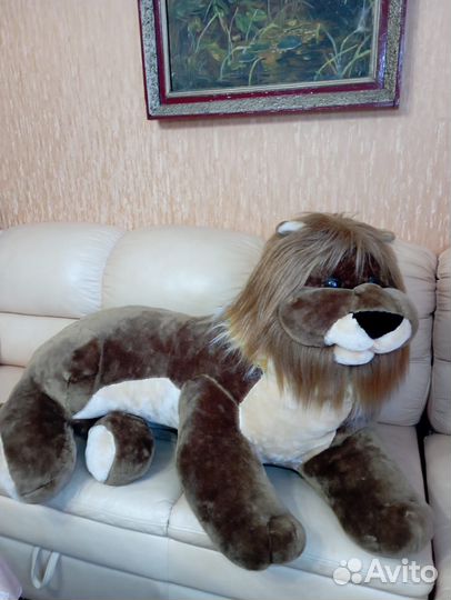 Большая мягкая игрушка Лев