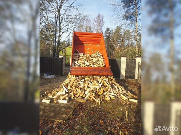 Дрова березовые. Колотые 5 кубов. С доставкой