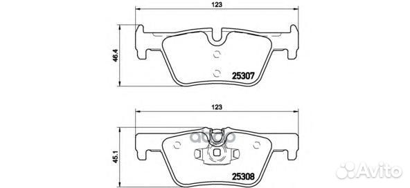 Колодки торм.зад. BMW 1-4/X3