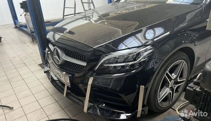 Сплиттер переднего бампера Brabus Mercedes W205