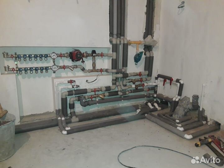 Монтаж систем отопления водоснабжения канализации