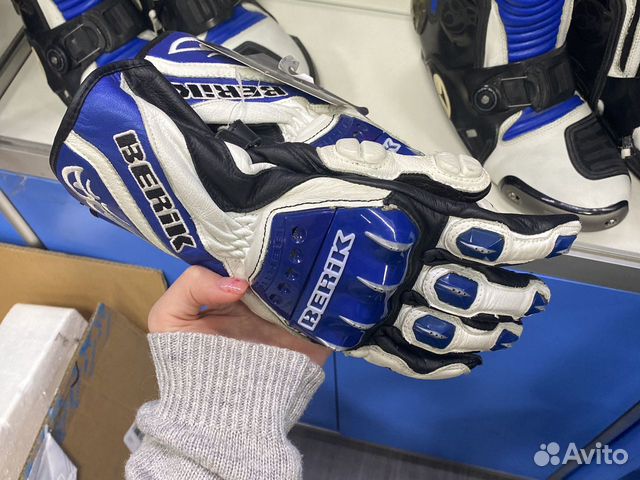 Мотоперчатки кожаные berik размер S