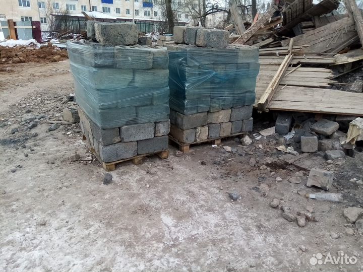 Блоки шлакоблоки бу 75шт