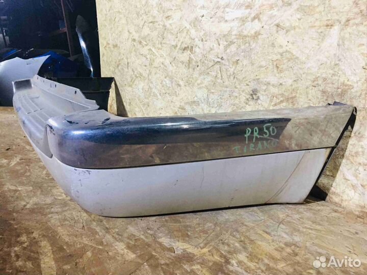 Бампер задний Дорест nissan Terrano R50 Белый