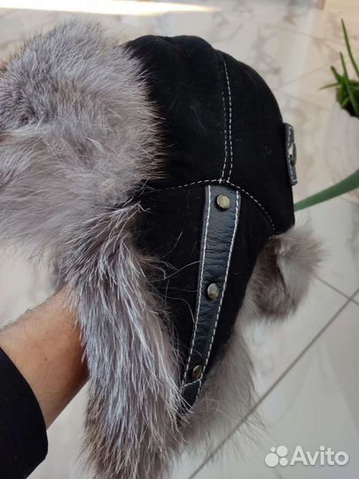 Меховая шапка из чернобурки