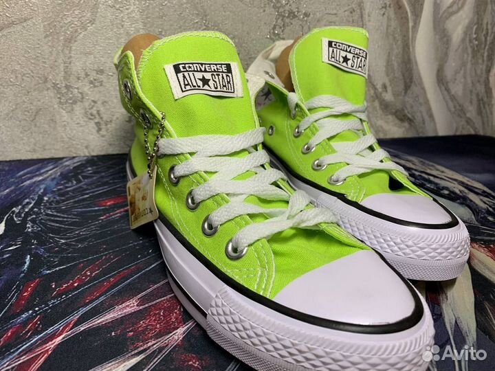 Converse All Star зеленые