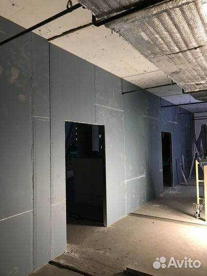 Перегородки из Гипсокартона,Монтаж стен,обшивка