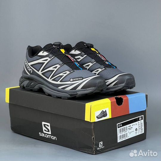 Кроссовки Salomon XT-6 с Gore-Tex серые