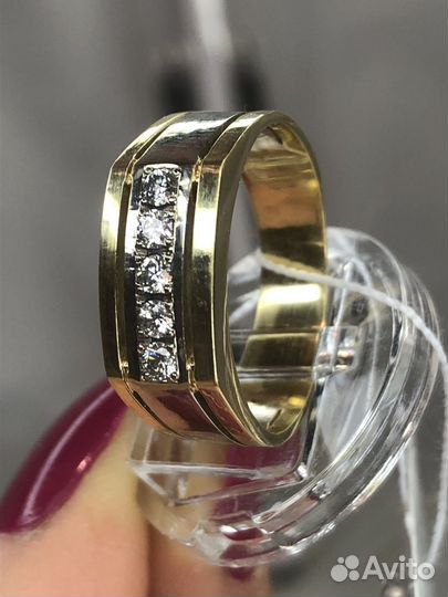 Кольцо СССР с бриллиантами золото 585/19,5р/7,55 г