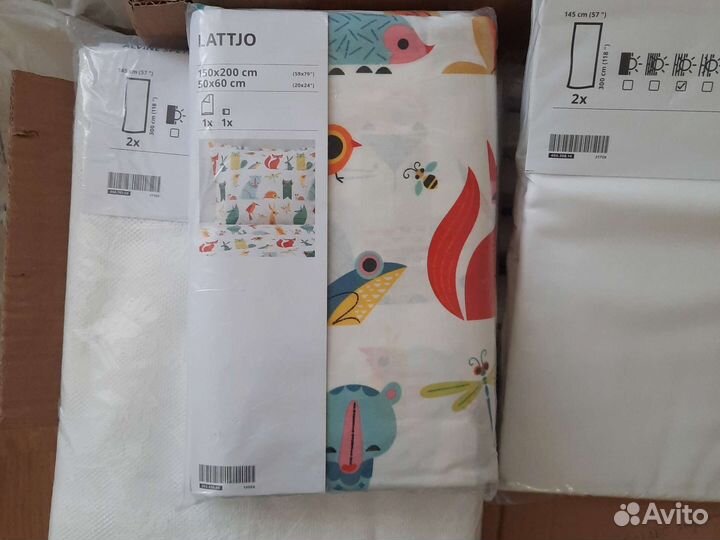 Тюль Шторы гардины IKEA Lill Лиль 4 упаковки