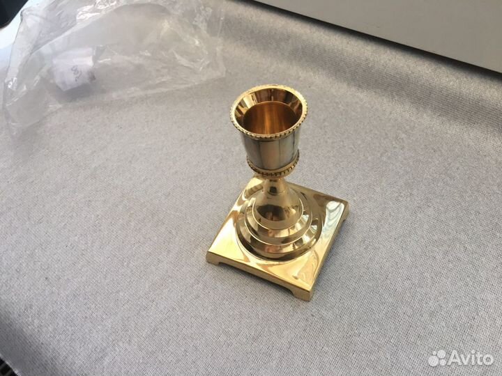 Подсвечник латунь перламутр