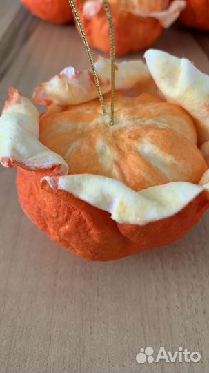 Ватные елочные игрушки