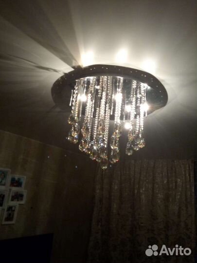 Люстра потолочная светодиодная с пультом