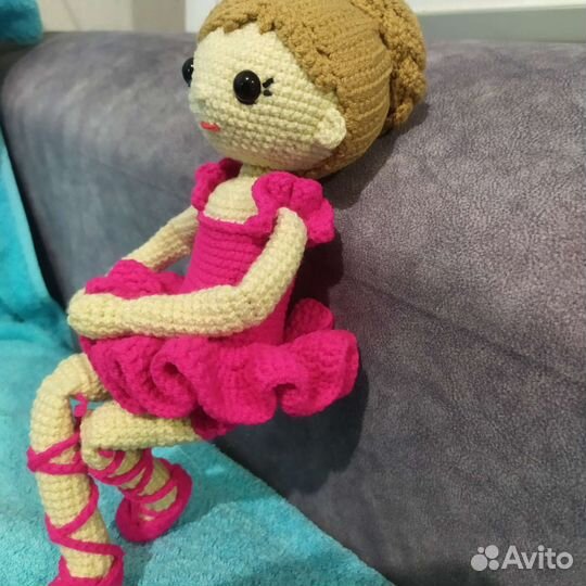 Кукла балерина амигуруми