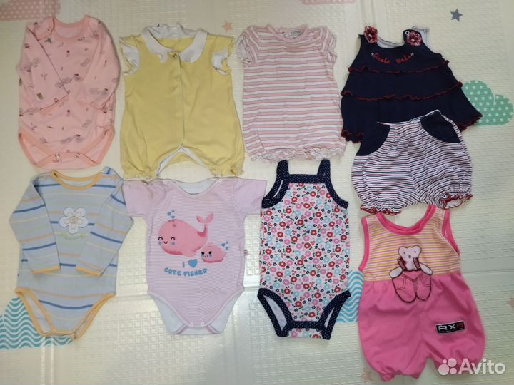 Много вещей на девочку с рождения