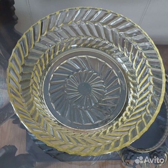 Салатник лимонное стекло СССР