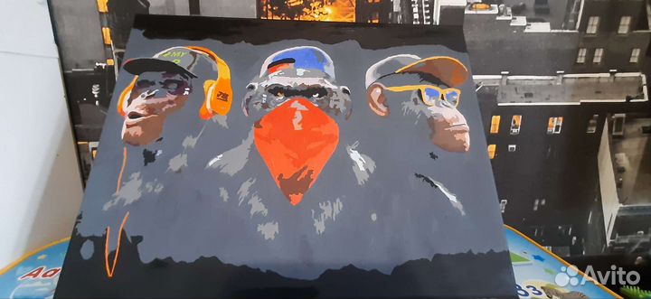 Картины по номерам раскрашенная