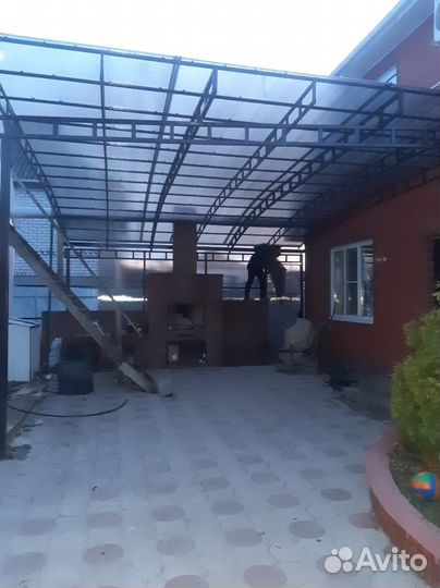 Высокой прочности Навесы из поликарбоната на закак