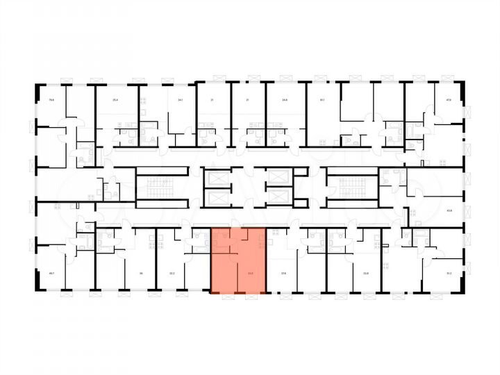 1-к. квартира, 33,9 м², 21/24 эт.