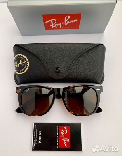 Очки Ray ban wayfarer 54 коричневые