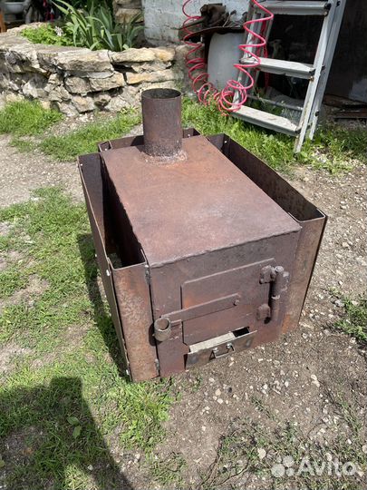 Печь буржуйка конвекционная с трубой