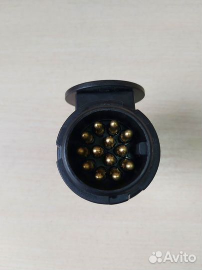 Вилка для прицепа 13 контактная, пластмассовая, B