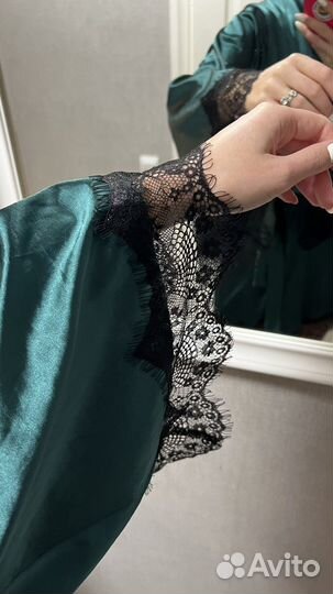 Халат женский шелковый