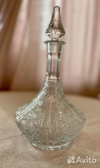 Хрусталь Чехословакия, графин, фужеры